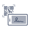 掃描QR code,直接用手機簽名